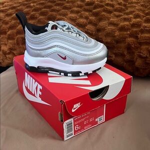 Nike Air Max 97 Silver and Black Sneakers